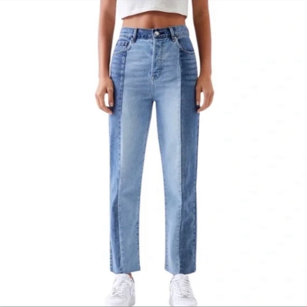 Pacsun High Rise Straight Two Toned Jeans